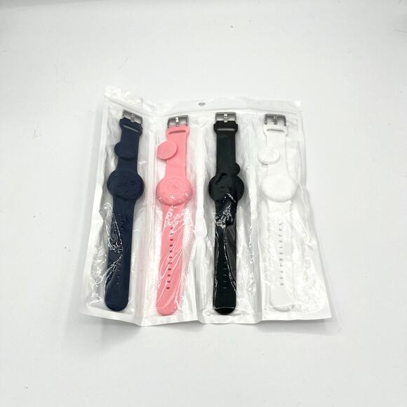 Source Unknown Other - NEW Set of 4 Silicone Lightweight Water Resistant Airtag Wristbands
